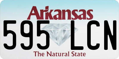 AR license plate 595LCN