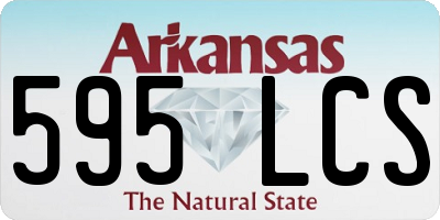 AR license plate 595LCS