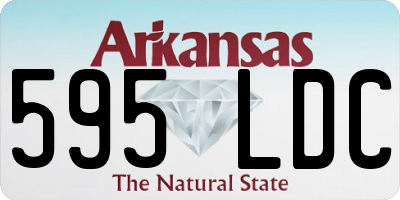 AR license plate 595LDC