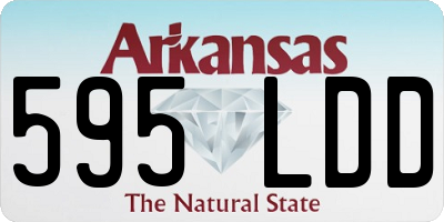 AR license plate 595LDD