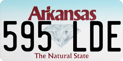 AR license plate 595LDE