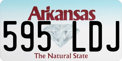 AR license plate 595LDJ