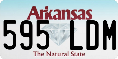 AR license plate 595LDM