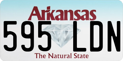 AR license plate 595LDN