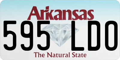 AR license plate 595LDO