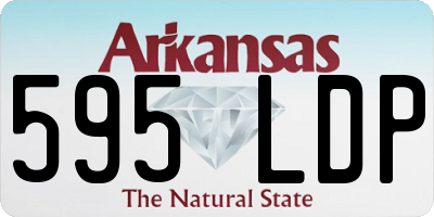AR license plate 595LDP