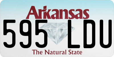 AR license plate 595LDU