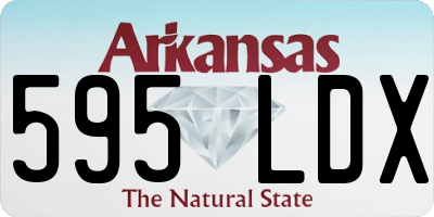 AR license plate 595LDX