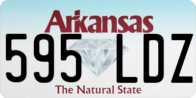 AR license plate 595LDZ