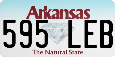 AR license plate 595LEB
