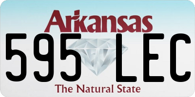 AR license plate 595LEC