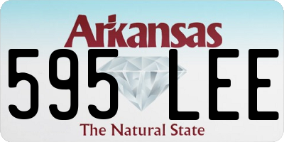 AR license plate 595LEE