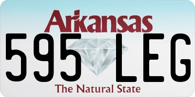 AR license plate 595LEG