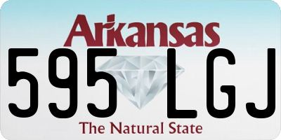 AR license plate 595LGJ