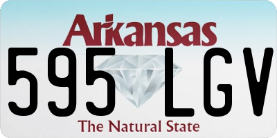 AR license plate 595LGV