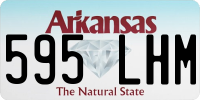 AR license plate 595LHM