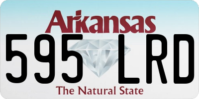 AR license plate 595LRD