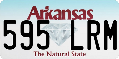 AR license plate 595LRM