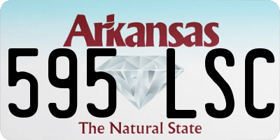 AR license plate 595LSC