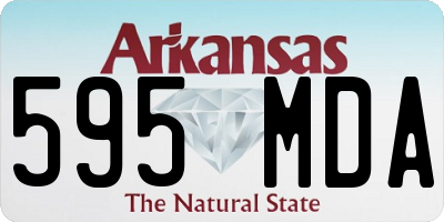 AR license plate 595MDA