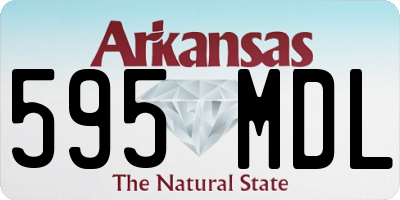 AR license plate 595MDL