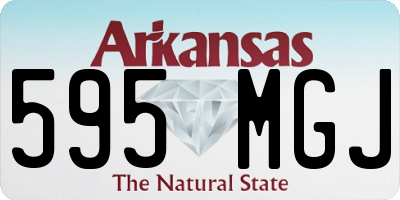 AR license plate 595MGJ