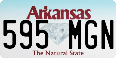 AR license plate 595MGN