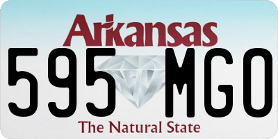 AR license plate 595MGO