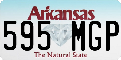AR license plate 595MGP