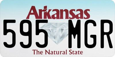 AR license plate 595MGR