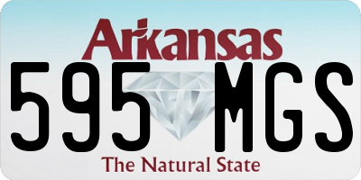 AR license plate 595MGS