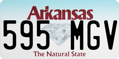AR license plate 595MGV