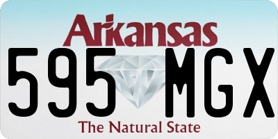AR license plate 595MGX