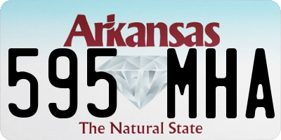 AR license plate 595MHA