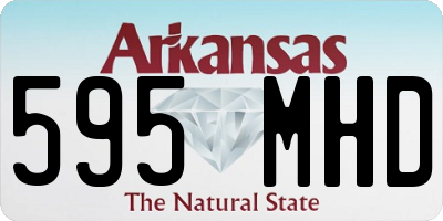 AR license plate 595MHD