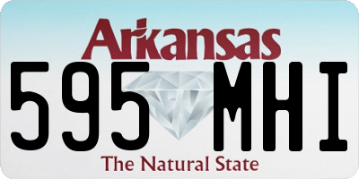 AR license plate 595MHI