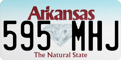 AR license plate 595MHJ