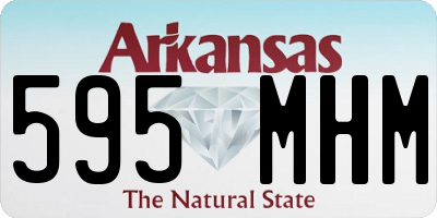 AR license plate 595MHM