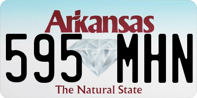 AR license plate 595MHN