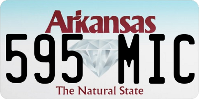 AR license plate 595MIC