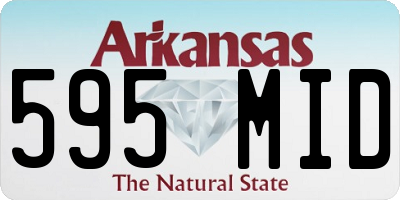 AR license plate 595MID