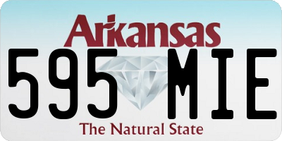 AR license plate 595MIE
