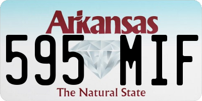 AR license plate 595MIF