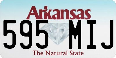 AR license plate 595MIJ