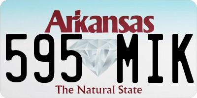 AR license plate 595MIK