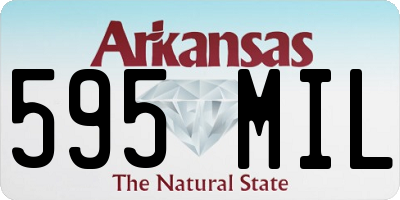 AR license plate 595MIL