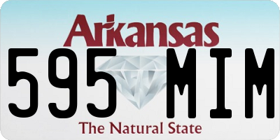 AR license plate 595MIM