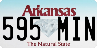 AR license plate 595MIN