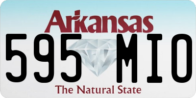 AR license plate 595MIO
