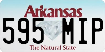 AR license plate 595MIP